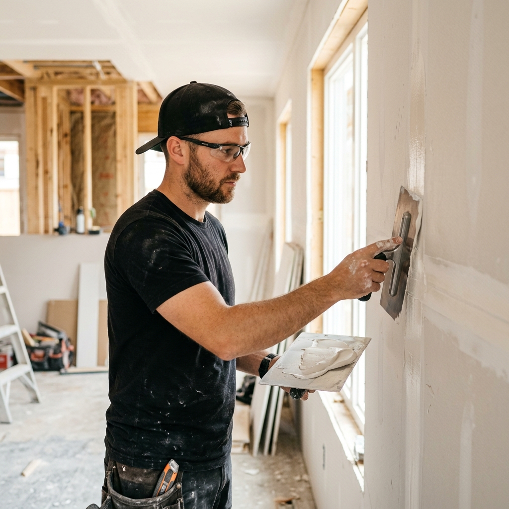 Dalton Drywall professional at work